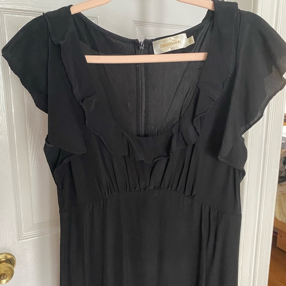 Zimmermann frill scoop neck silk dress - Picture 3 of 8